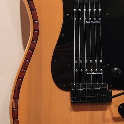 CUSTOM DESIGNED & CRAFTED - SOLID ASH STRAT STYLE W/BUTTERSCOTCH DOUBLE BOUND BODY W/RED APPLE JASPER - SERIAL #075 -  2025 image 8