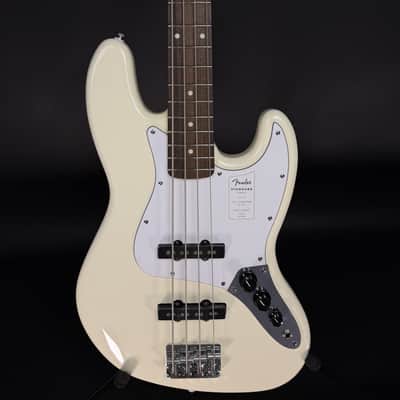 Fender Standard Jazz Bass Olympic White Laurel Fingerboard image 2