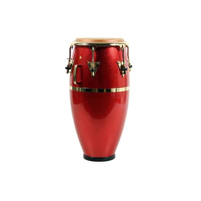 LP Galaxy Fiberglass Fausto Cuevas III Signature Conga, Arena Red with Gold Hardware Regular 11.75 in. image 2