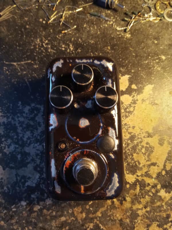 Dongeomac Boutique Tubescreamer in Distressed Blue Orange Mix (Oxblood?) image 1