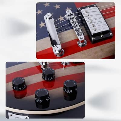 Full Size Single Cut Electric Guitar -Mahogany body，Mahogany neck on C+U shape,price include the import duty for US buyer image 6