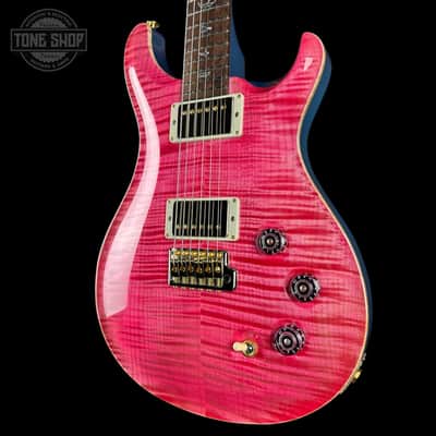 PRS TSG Exclusive Wood Library DGT 10 Top Bonnie Pink w/Frost Blue Metallic Back w/case 0427906 image 3