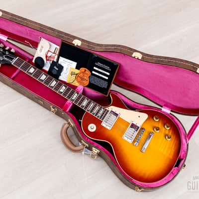 2022 Gibson Custom Shop Historic 1959 Les Paul Standard R9 70th Anniversary Washed Cherry Sunburst Gloss image 17