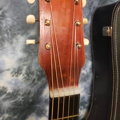 1969 Silvertone Model 1210 Big Stella Redburst Pro Setup New Strings Soft Case image 7
