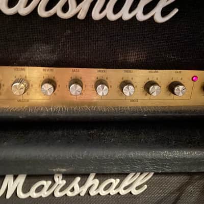 Marshall JCM 800 Lead Series Model 2205 2-Channel 50-Watt Head 1980s - Black image 7