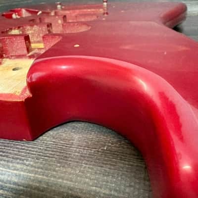 80s FERNANDES FST-65 Stratocaster Type Alder Body Candy Apple Red Made in Japan image 10