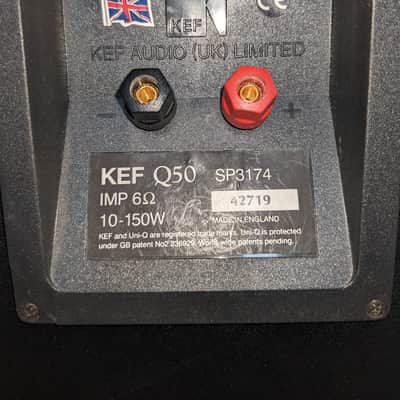 Kef Q50 Black Floor Standing Speakers Uni-q Great Condition image 3