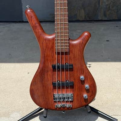 Used Warwick Pro Series Corvette Bubinga 4 Passive 4 String Bass with Gig Bag image 1