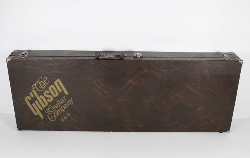 1974 Vintage Gibson L6-S Midnight Special/Les Paul/SG Brown Leather CASE ~CLEAN~ 1970s USA