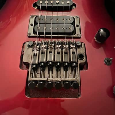 Partcaster Superstrat Ibanez Hybrid Red burst image 4