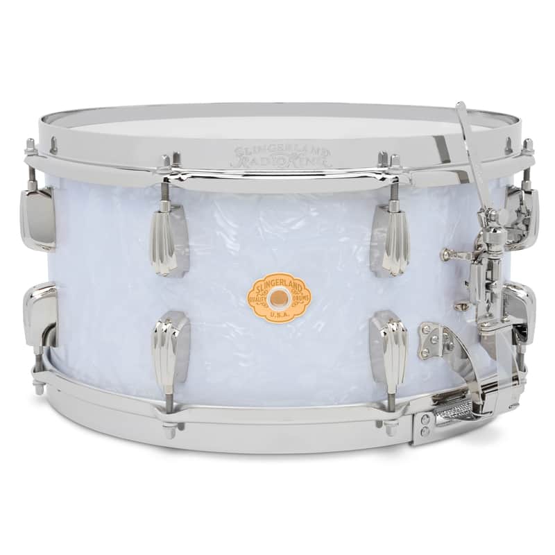 Slingerland Radio King 7x14" Single Ply Snare Drum SLFP0714SMK016 - White Marine Pearl image 1