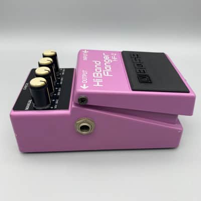 Boss HF-2 Hi Band Flanger (Original box, Green Label) 1985 - 1989 - Pink image 5