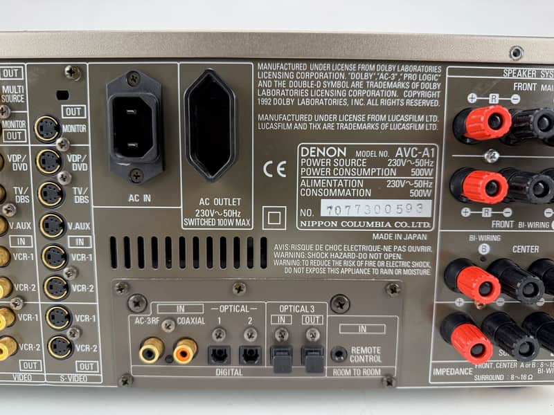 Denon AVC-A1 AV Surround Amplifier - 140watt in 8ohm - Phono In