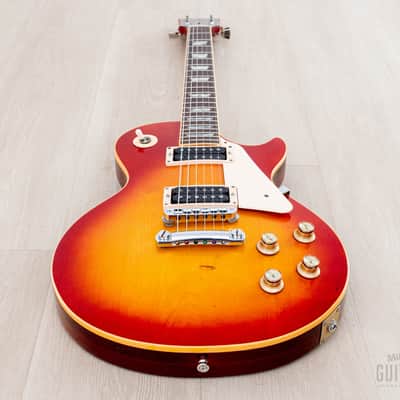 1976 Gibson Les Paul Standard Vintage Guitar Cherry Sunburst w/ T Tops, Case image 10