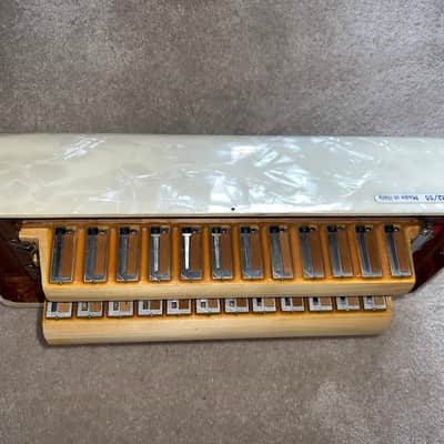 Settimio Soprani Contino Model 132 Piano Accordion 1955 - White Pearl image 15