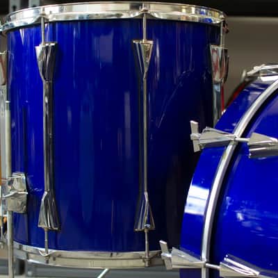 1980s Tama Artstar II Jewel Blue Drum Kit image 3