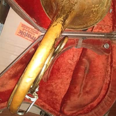 Elkhart Band Instrument Co. Single French Horn, USA, with case/MP image 11