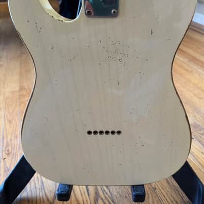 Fender Custom Shop 1955 Telecaster and Pro Jr relic amp 2005 - transparent blonde image 9