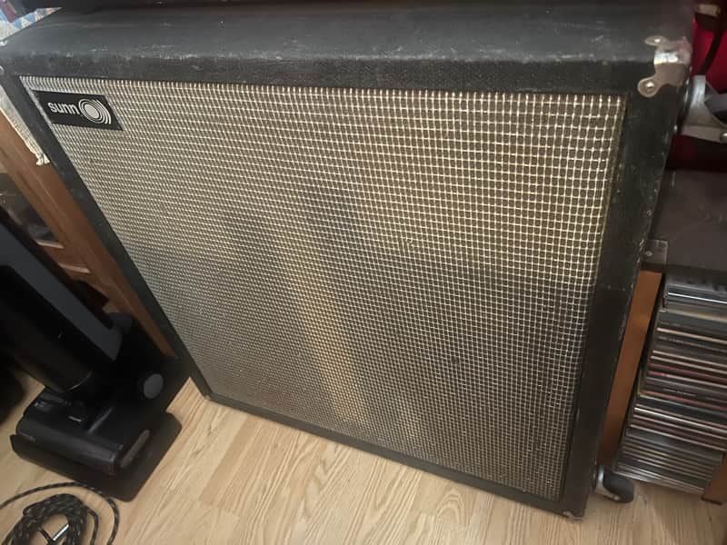 Sunn Coliseum 18 inch bass cabinet 1970 - Black Rolex image 1