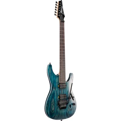 Ibanez S520AH S Standard 6-String Electric Guitar - Cosmic Blue Stained Flat image 4