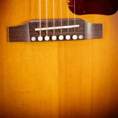 Gibson J-45 Special Acoustic/Electric Guitar - Satin Vintage Sunburst with Gig Bag image 12