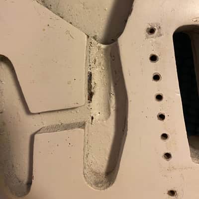Fender Stratocaster 1961 Body Olympic White Refin image 8