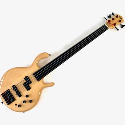 Pedulla Penta Buzz 5 String Bass Fretless 2000 Natural image 1
