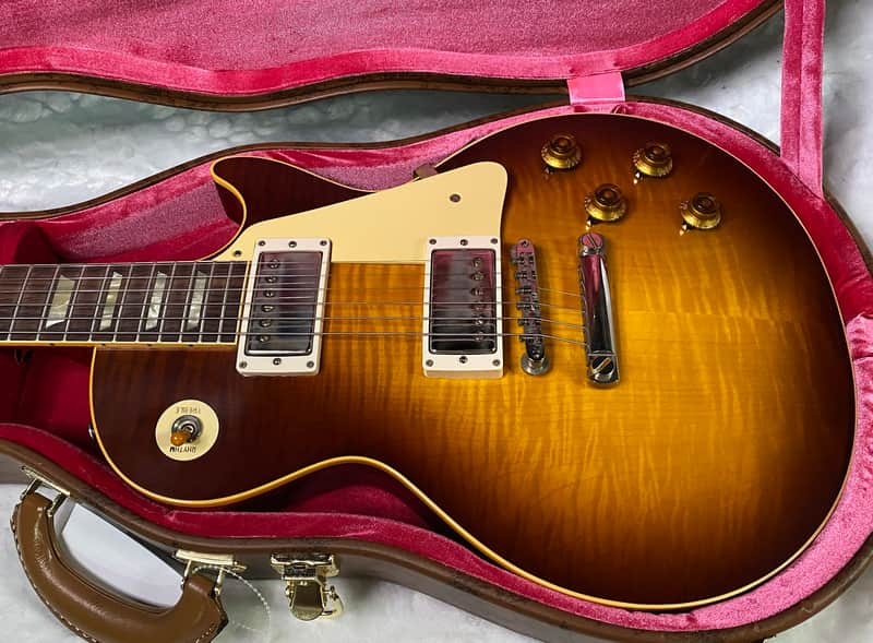 NEW ! Gibson Custom Shop 1959 Les Paul - Iced Tea - Authorized Dealer - Quilt / Flame Top - VOS - 8.5 lbs - G07605 image 1