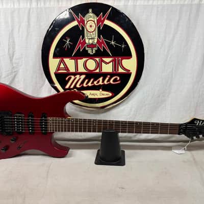 Hamer USA Centaura HSS Guitar with Reverse Headstock + Case - Metallic Candy Apple Red image 2