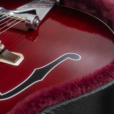 Gretsch G6119T-ET Players Edition Tennessee Rose Electrotone Hollowbody Electric Guitar, Rosewood Fingerboard, Deep Cherry Stain image 9