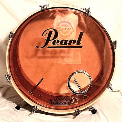 MAHOGANY 24" BASS DRUM-C VIDEO (3/16" THICK W/ RINGS) 1887 BADGE-BUYER PAYS SHIPPING! image 2