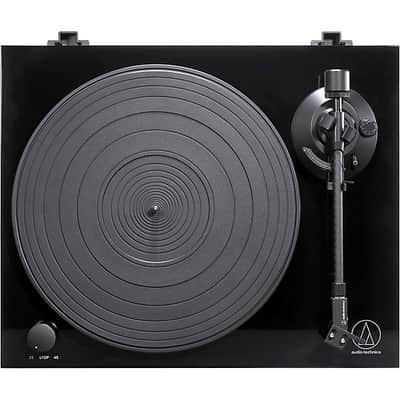 Audio-Technica AT-LPW50PB Fully Manual Belt-Drive Turntable 2024 - Black image 3