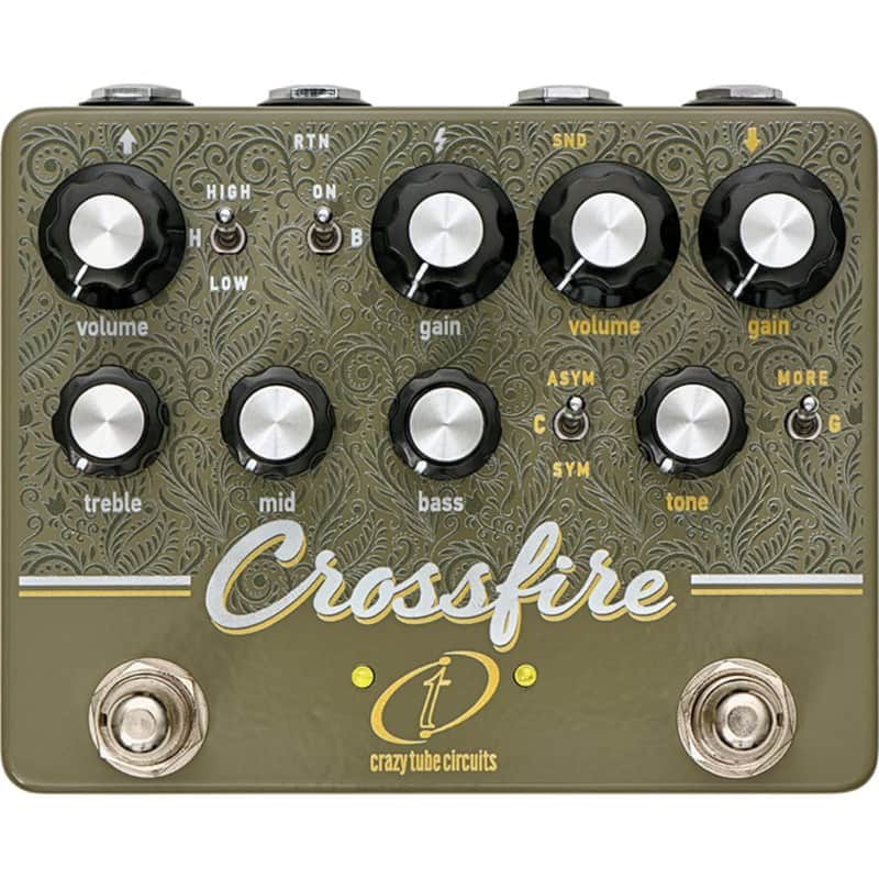 Crazy Tube Circuits Crossfire Dual Overdrive Effects Pedal image 1