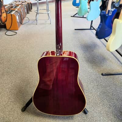 Vintage Aria 9460 Hummingbird Acoustic Guitar with Hard Case image 10