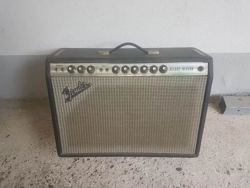 1972 FENDER DELUXE REVERB USA COMBO 1 x 12" - TONE MACHINE ! 1 OWNER image 1