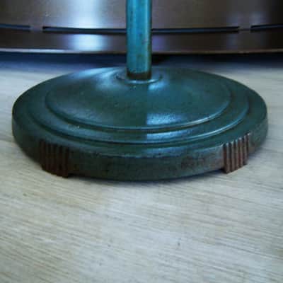 Vintage RARE 1920's cast iron deco model microphone floor stand Atlas Shure Electro Voice RCA # 2 image 8