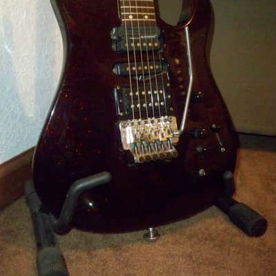 1989 USA Hamer Chaparral Sustainiac  HSH Metallic Purple Sparkle Original Case image 1