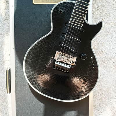 ESP Eclipse S-1 Python Sugizo Signature model 2000 - Snake Skin Black image 1