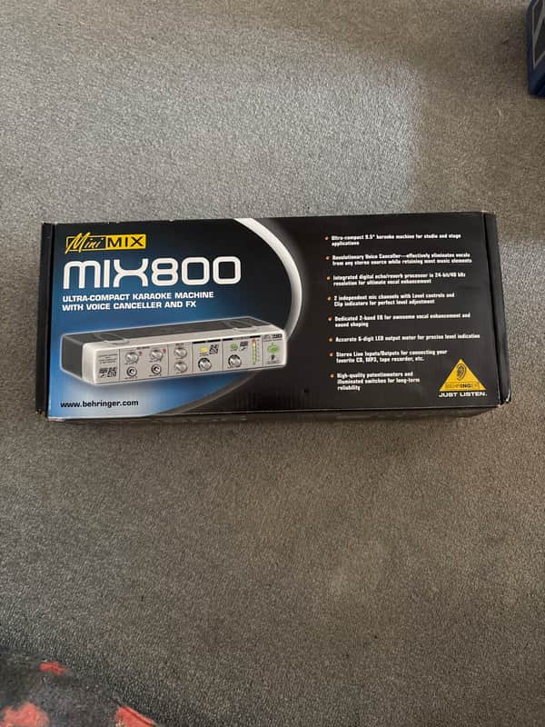 Behringer MINIMIX MIX800 (Ultra-Compact Karaoke Machine with Voice Canceller and FX) 2000s image 1