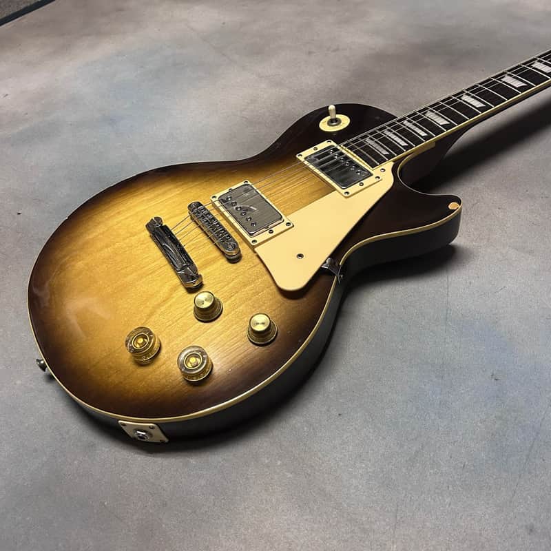 1975 Aria Mach 1 Les Paul Style Guitar Sunburst w/OHSC RARE SET NECK MODEL image 1