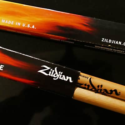 Zildjian S5AWN Hickory Series Super 5A Wood Tip Drum Sticks 2010s - Natural image 2