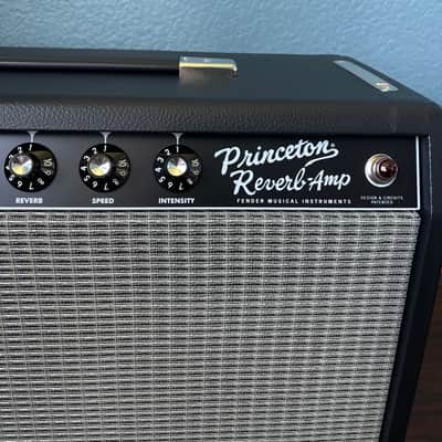 Fender '65 Princeton Reverb 12-watt 1 x 10-inch Tube Combo Amp - Black Tolex/Silver Grille, Sweetwater Exclusive Mod Shop image 3