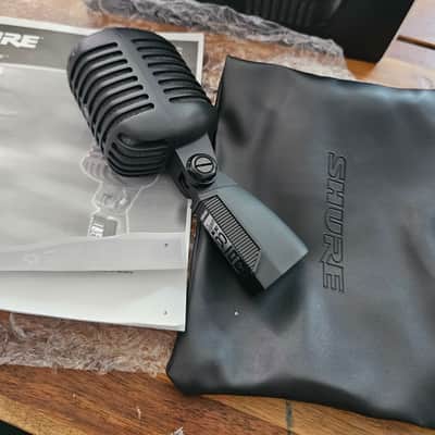 Shure Limited Edition Super 55-BLK Pitch Black Deluxe "Elvis" Mic 2017 - Matte Black image 2