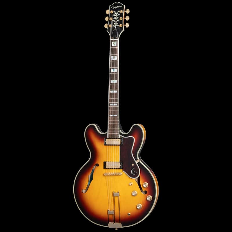 Epiphone Sheraton (Frequensator) in Vintage Sunburst W/ Gig Bag image 1