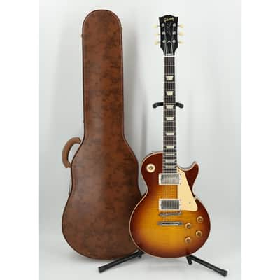 Gibson Custom Shop 1959 Les Paul Standard Reissue Electric Guitar - Iced Tea Burst, VOS image 10