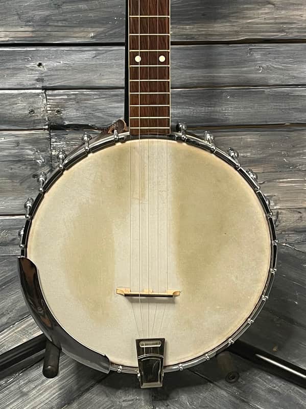 Used Christy 60's Long Neck 5 String Banjo with Hard Shell Case image 1