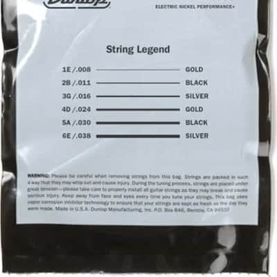 Dunlop - DEN0838 - Nickel Plated Steel Extra Light Electric Guitar 6 String Set, .008-.038 image 4