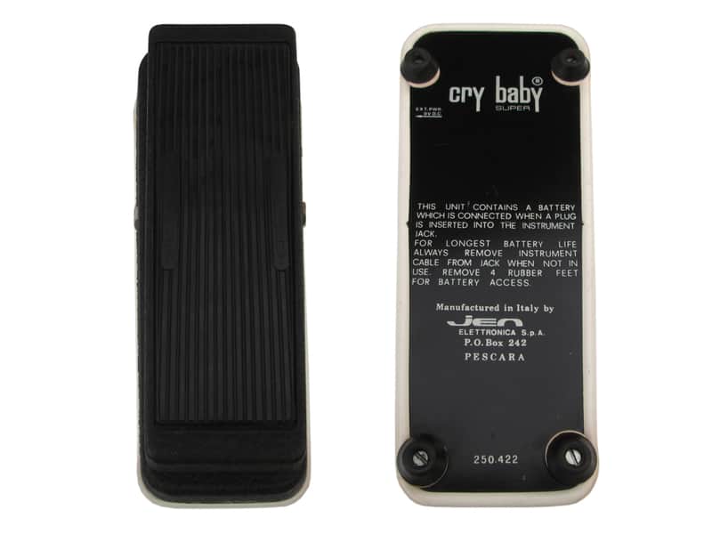 Vintage 70's Jen Cry Baby Super Wah - Red Fasel Circuit - With