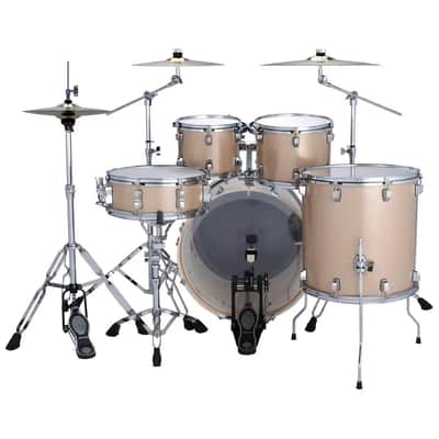 Ludwig Evolution 5pc Complete Drum Set (22"BD) & Paiste Cymbals Prosecco Sparkle image 2