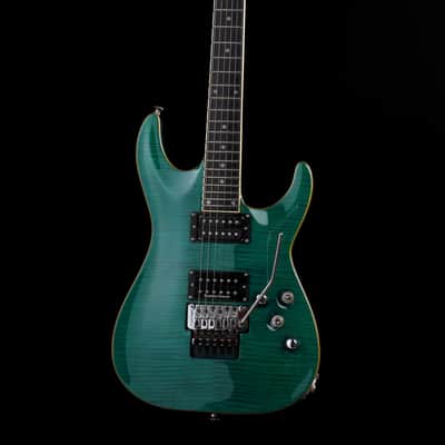Edwards by ESP E-HR 145 QM See Through Green Seymour Duncan Floyd Rose image 1